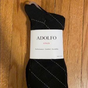 NWT Adolfo 4 pack socks black